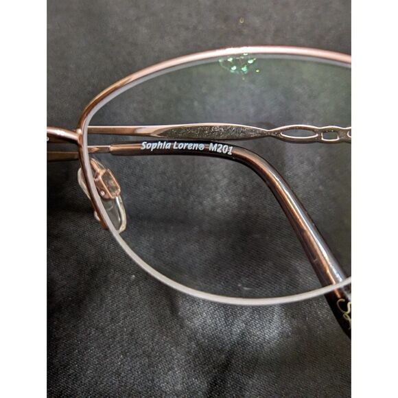 ‎Sophia Loren M201 Women's Semi Rimless Metal Eyeglasses Frames Only - Picture 4 of 8
